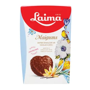 Maigums zefyrai šokolade širdelės 135g