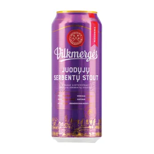 Alaus kokteilis VILKMERGĖS JUODŲJŲ SERBENTŲ STOUT 4,8%, 500 ml