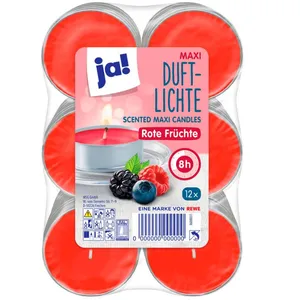 JA! arbatinės žvakės 12 vnt miško uoga