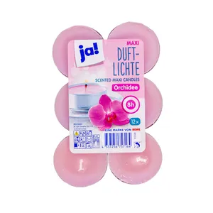 JA! arbatinės žvakės 12 vnt orchidėja