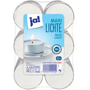 JA! arbatinės žvakės 12 vnt vanilė