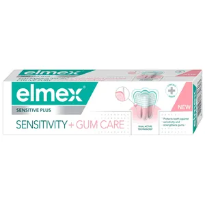 ELMEX Sensitive Plus Sensitivity dantų pasta + Gum 75 ml