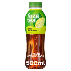 Arbatos gėrimas citrinžolių skonio su cukrais ir saldikliu FUZETEA LEMON LEMONGRASS, 500 ml