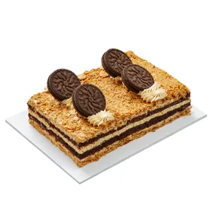 Kapotos tešlos pyragas su karameliniu kremu