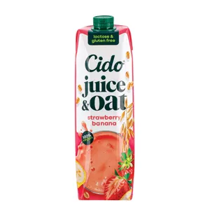 Avižų gėrimas su bananų ir braškių tyre CIDO KIDS Juice & Oat 1L