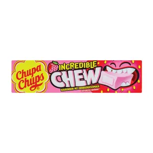 Kramtomieji saldainiai CHUPA CHUPS INCREDIBLE CHEW, brašk. skonio, 45g