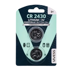 Diskinės ličio baterijos VIVESS, CR2430 2 vnt