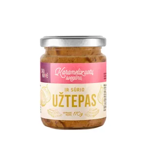 Karamelizuotų svogūnų ir sūrio užtepėlė SKANOVĖ, 170 g