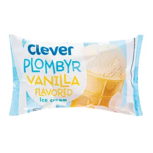 Vanilės skonio plombyras vafliniame puodelyje CLEVER, 120 ml