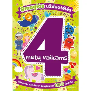 Knyga SMAGIOS UŽDUOTĖLĖS 4 METŲ VAIKAMS