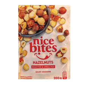 Lazdyno riešutai kepinti, nesūdyti NICE BITES, 200 g