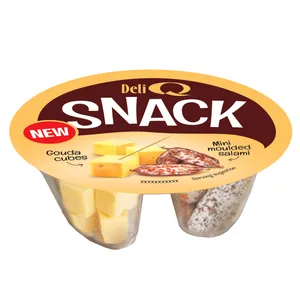 Užkandžių rinkinys DELI Q (gouda sūris, saliamis) 100 g