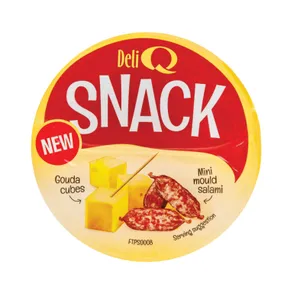 Užkandžių rinkinys DELI Q (gouda sūris, saliamis) 100 g