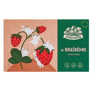 ŽOLYNĖLIS vaisinė arbata su braškėmis 40g, (2g x 20 vnt)