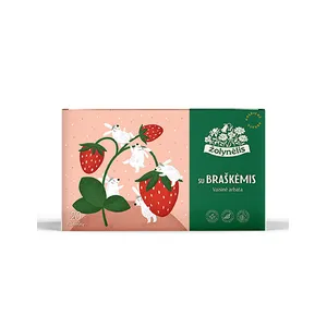 ŽOLYNĖLIS vaisinė arbata su braškėmis 40g, (2g x 20 vnt)