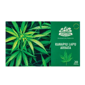 ŽOLYNĖLIS žolelių arbata Kanapių lapai 20g, (1g x 20vnt)