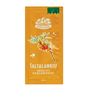 ŽOLYNĖLIS šaltalankių arbatos koncentratas paketėliuose 30g