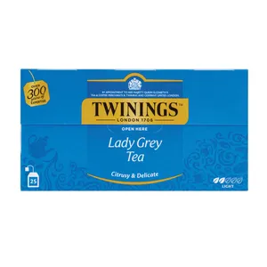 TWININGS juodoji arbata LADY GREY, 25x2g