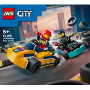 Konstruktorius Gokartai ir lenktynininkai LEGO City, 60400