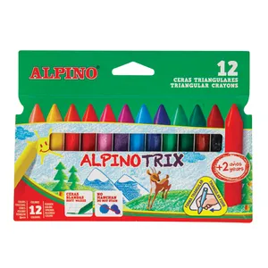 ALPINO Trix vaškinės kreidelės 12 sp.
