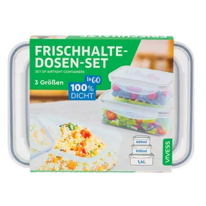 Hermermetiniai indeliai VIVESS, 3 vnt