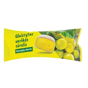 Glaistytas varškės sūrelis Vynuogių skonio
