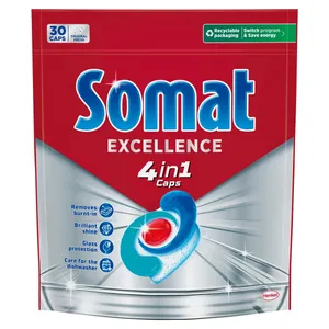 Indaplovių kapsulės "SOMAT Excellence 4in1" 30sk.