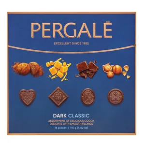Saldainių rinkinys PERGALĖ DARK CLASSIC 114g