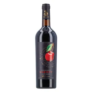 Raudonasis pusiau saldus vyšnių vynas Vedi Alco (Vedi Alco Cherry red semi sweet 12% 0,75L)