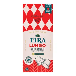 Kavos kapsulės NP TIRA LUNGO, 20 vnt