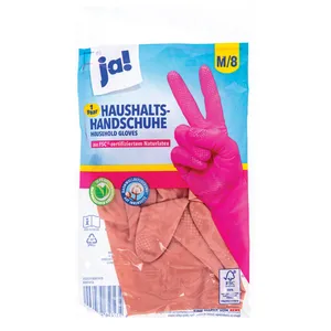 Buitinės lateksinės pirštinės JA!, M dydis