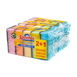 Spontex kempinės-šveistukai MEGAMAX, 5 vnt (2+1)
