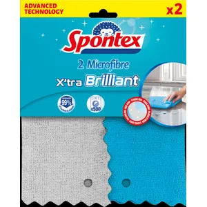 SPONTEX mikropluošto šluostės  X'TRA BRILLANT X2 