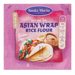 Mažos azijietiškos ryžių miltų tortilijos SANTA MARIA, 230g