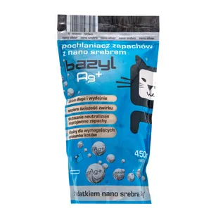 Antibakteriniai milteliai į kraiką BAZYL Ag+ Odour absorber, 450 g