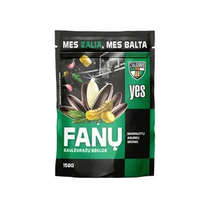 Saulėgrąžos YES dryž. agurkų sk. ŽALGIRIS 150g