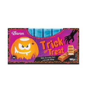 Trick or Treat 100 g Pieninis šokoladas su pieniniu įdaru