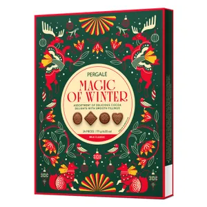 Saldainių rinkinys PERGALĖ Magic of Winter MILK CLASSIC, 171 g