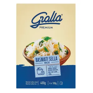 Basmati sella ryžiai GRALLA PREMIUM, 400 g