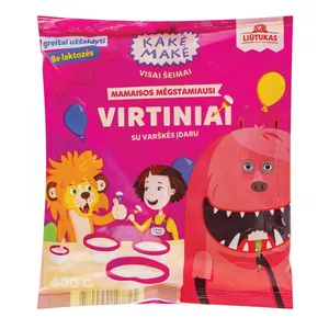 Virtiniai su varškės be laktozės įdaru KAKĖ MAKĖ, 400 g