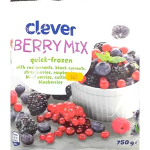 Šaldytas uogų mišinys CLEVER, 750 g