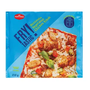 Pica FRYTASTIC su vištienos kebabo mėsa, mocarela ir daržovėmis
