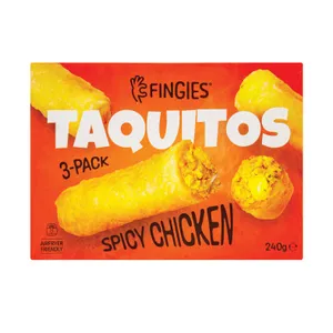 Šaldyti tortilijų suktinukai TAQUITOS su aštria vištiena, 3x80g 
