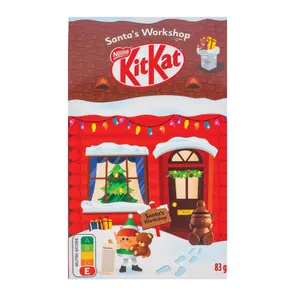 Saldainių rinkinys Kalėdų Namelis su užduotėlėmis viduje NESTLÉ KIT KAT, 83 g