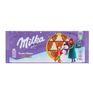 Šokolado plytelė eglutės MILKA, 90 g