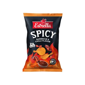 ESTRELLA Vingiuoto pjaustymo aštraus padažo skonio bulvių traškučiai 115 g