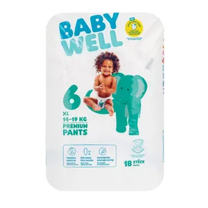 Sauskelnės-kelnaitės BABYWELL 6 dydis, 42 vnt