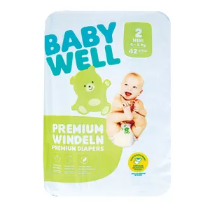 Sauskelnės mini BABYWELL 2 dydis, 42 vnt.