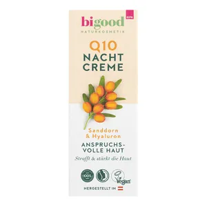 Naktinis kremas moterims su šaltalankiu ir hialuronu BI GOOD, 50 ml