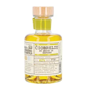 Likeris su medumi ir šafranu PAKRUOJO DVARO ČIOBRELIŲ, (42%), 200 ml